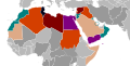 Image 74The Arab Spring saw mass unrest in the Arab world early in the decade:   Government overthrown multiple times   Government overthrown   Civil war   Protests and governmental changes   Major protests   Minor protests   Other protests and militant action outside the Arab world (from 2010s)