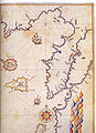 خريطة تاريخية لمضيق الدردنيل رسمها بيري رئيس.