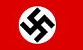 The flag of the Nazi Party (National Socialist German Workers' Party, NSDAP)