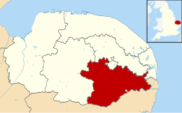 Distretto del South Norfolk – Mappa
