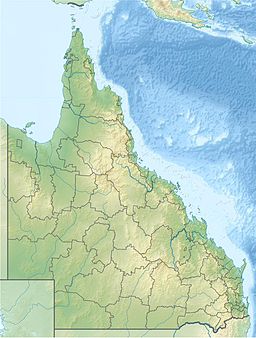 Flynn Reefs läge i Queensland