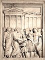 L'imperatore celebra un sacrificio davanti al tempio di Giove in Campidoglio (Musei Capitolini)