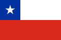 Bandeira de Sala y Gómez, uma ilha pertencente ao Chile