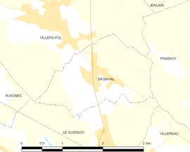 Mapa obce Orsinval