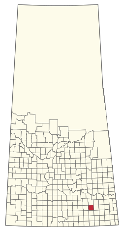 Location of the RM of Fillmore No. 96 in Saskatchewan