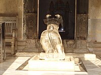 Nandi stands Guard at a Shiva Temple Walkeshwar, Mumbai, India