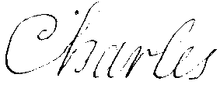 Signature de Charles de France