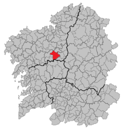 Location of Arzúa within گالیسیا