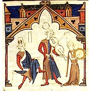 Миниатюра из «Песенника Ажуда», XIII век