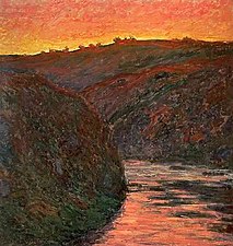 Creuse, soleil couchant, 1889.
