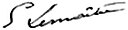 Georges Edouard Lemaître – podpis