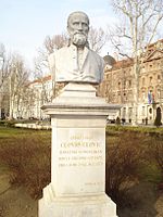 Bust in Zrinjevac park, Zagreb