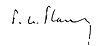Signature de Pierre-Étienne Flandin