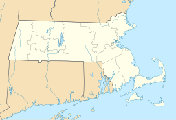 Ortens läge i Massachusetts