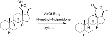 An Oppenauer oxidation of diol