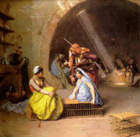 Жан-Леон Жером. Альмеи, играющие в шахматы, 1870