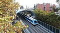 Un CSR EMU saliendo de la estación Belgrano C.