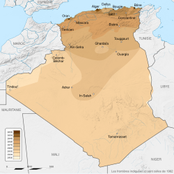 Localizarea Algeriei franceze