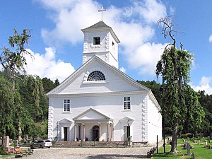 Mandals kyrka från år 1821.