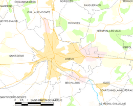 Lisieux – Mappa