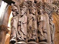 ガリシア州（スペイン）のサンティアゴ・デ・コンポステーラ大聖堂にある『ポルティコ・ダ・グロリア』12-13世紀頃