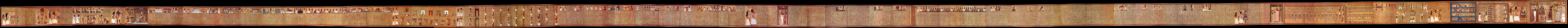 Anijev papirus iz Tebe koji prikazuje Knjigu mrtvih, oko 1250. pr. Kr. (Novo egipatsko kraljevstvo), Britanski muzej, London