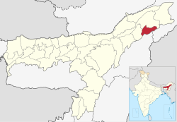 Location in Assam