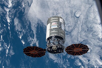 Cygnus approaching the ISS