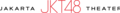 Logo kedua Teater JKT48 dengan nama "JAKARTA JKT48 THEATER" dan juga digunakan sebagai jalur siaran live streaming (sejak 30 Mei 2024)