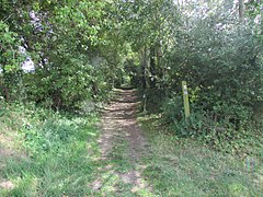 L'ancienne voie ferrée devenue chemin de randonnée.