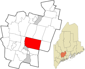 Location in Kennebec County in Maine