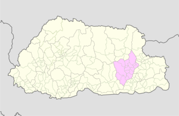 Location of Silambi Gewog