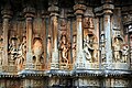 Vishnu's Dashavatara sculpted on the Vidyashankara Temple