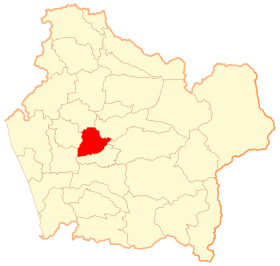 Map of Temuco commune in Araucanía Region