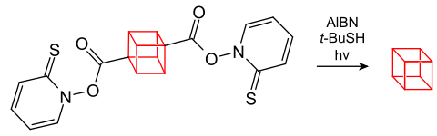 Synthese von Cuban über Hydroxamsäureester