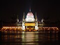 Hungarian Parliament Building by night