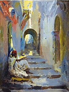 Escalera en la medina, de José Navarro Llorens.