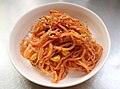Red kongnamul-muchim (seasoned soybean sprouts)