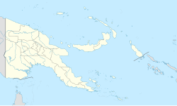 2010年新不列颠岛地震在巴布亞紐幾內亞的位置
