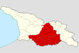 Kartli histórico dentro de las fronteras de la actual Georgia