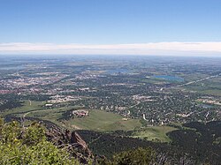 View of South Boulder from Bear Peak