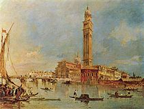 View of San Pietro di Castello by Francesco Guardi