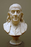 Bustu de Benjamin Franklin, de Jean-Antoine Houdon (1778). Metropolitan Museum of Art.