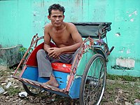 Indonesian becak