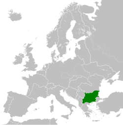 Kerajaan Beraja Bulgaria pada 1942.