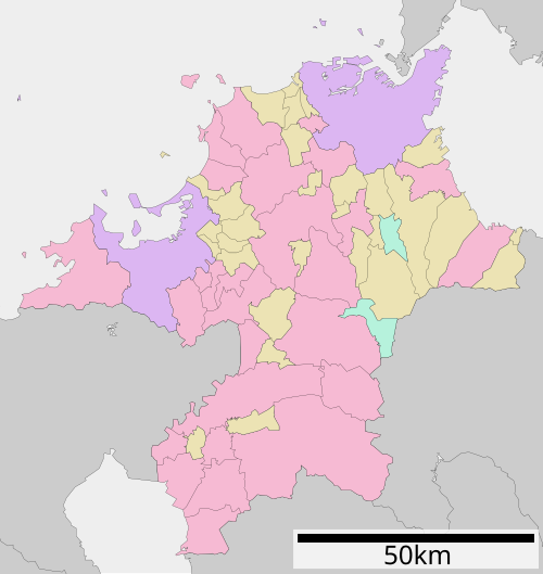 福岡県の位置（福岡県内）