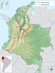 Location of Ocensa pipeline