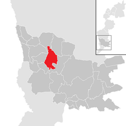Location within Güssing district