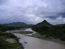 A Lempa-folyó a hondurasi határon