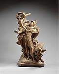Venus dându-i Arme lui Aeneas; de Jean Cornu; 1704; teracotă și lemn puctat; înălțime: 108 cm; Muzeul Metropolitan de Artă (New York City)